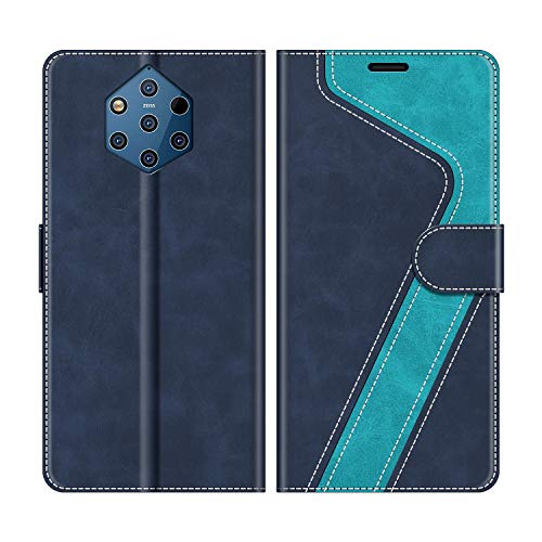 MOBESV Handyhülle für Nokia 9 PureView Hülle Leder, Nokia 9 PureView Klapphülle Handytasche Case für Nokia 9 PureView Handy Hüllen, Modisch Blau von MOBESV