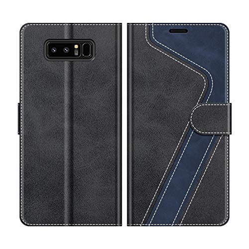 MOBESV Handyhülle für Samsung Galaxy Note 8 Hülle Leder, Samsung Galaxy Note 8 Klapphülle Handytasche Case für Samsung Galaxy Note 8 Handy Hüllen, Schwarz von MOBESV