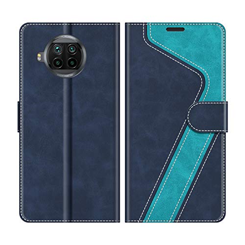 MOBESV Handyhülle für Xiaomi Mi 10T Lite Hülle Leder, Xiaomi Mi 10T Lite Klapphülle Handytasche Case für Xiaomi Mi 10T Lite Handy Hüllen, Modisch Blau von MOBESV