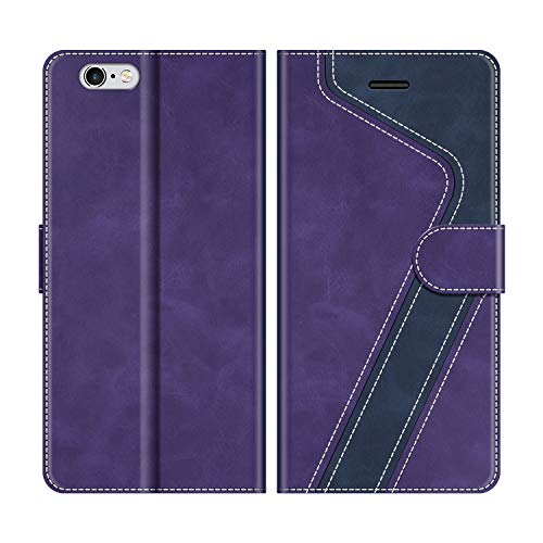 MOBESV Handyhülle für iPhone 6S Hülle Leder, iPhone 6S Klapphülle Handytasche Case für iPhone 6S / iPhone 6 Handy Hüllen, Violett/Dunkelblau MOBESV Handyhülle für iPhone 6S Hülle Leder, iPhone 6S Klapphülle Handytasche Case für iPhone 6S / iPhone 6 Handy Hüllen, Violett/Dunkelblau von MOBESV