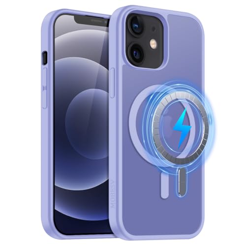 MOBESV Magnetisch Hülle für iPhone 12 Mini/iPhone 13 Mini 5,4 Zoll, Handyhülle kompatibel mit MagSafe, Durchscheinende Matte Dünn Stoßfest Schutzhülle, Helllila MOBESV Magnetisch Hülle für iPhone 12 Mini/iPhone 13 Mini 5,4 Zoll, Handyhülle kompatibel mit MagSafe, Durchscheinende Matte Dünn Stoßfest Schutzhülle, Helllila von MOBESV