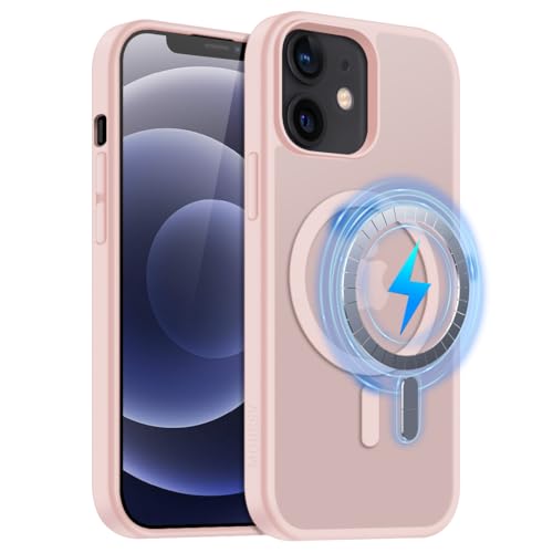 MOBESV Magnetisch Hülle für iPhone 12 Mini/iPhone 13 Mini 5,4 Zoll, Handyhülle kompatibel mit MagSafe, Durchscheinende Matte Dünn Stoßfest Schutzhülle, Rosa MOBESV Magnetisch Hülle für iPhone 12 Mini/iPhone 13 Mini 5,4 Zoll, Handyhülle kompatibel mit MagSafe, Durchscheinende Matte Dünn Stoßfest Schutzhülle, Rosa von MOBESV