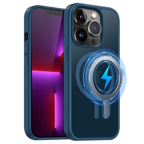 MOBESV Magnetisch Hülle für iPhone 13 Pro 6,1 Zoll, Handyhülle kompatibel mit MagSafe, Durchscheinende Matte Dünn Stoßfest Schutzhülle, Königsblau MOBESV Magnetisch Hülle für iPhone 13 Pro 6,1 Zoll, Handyhülle kompatibel mit MagSafe, Durchscheinende Matte Dünn Stoßfest Schutzhülle, Königsblau von MOBESV