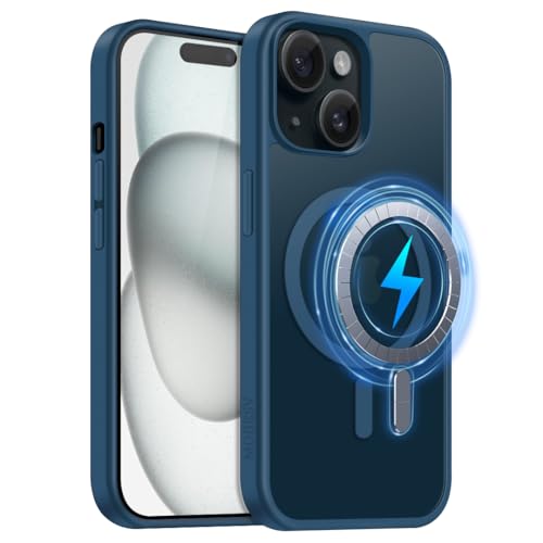 MOBESV Magnetisch Hülle für iPhone 15 Plus 6,7 Zoll, Handyhülle kompatibel mit MagSafe, Durchscheinende Matte Dünn Stoßfest Schutzhülle, Königsblau MOBESV Magnetisch Hülle für iPhone 15 Plus 6,7 Zoll, Handyhülle kompatibel mit MagSafe, Durchscheinende Matte Dünn Stoßfest Schutzhülle, Königsblau von MOBESV