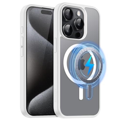 MOBESV Magnetisch Hülle für iPhone 15 Pro Max 6,7 Zoll, Handyhülle kompatibel mit MagSafe, Durchscheinende Matte Dünn Stoßfest Schutzhülle, Transluzent MOBESV Magnetisch Hülle für iPhone 15 Pro Max 6,7 Zoll, Handyhülle kompatibel mit MagSafe, Durchscheinende Matte Dünn Stoßfest Schutzhülle, Transluzent von MOBESV
