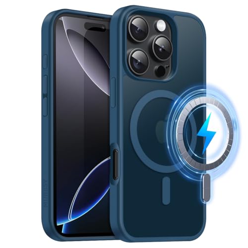 MOBESV Magnetisch Hülle für iPhone 16 Pro Max 6,9 Zoll, Handyhülle kompatibel mit MagSafe, Durchscheinende Matte Dünn Stoßfest Schutzhülle, Königsblau MOBESV Magnetisch Hülle für iPhone 16 Pro Max 6,9 Zoll, Handyhülle kompatibel mit MagSafe, Durchscheinende Matte Dünn Stoßfest Schutzhülle, Königsblau von MOBESV