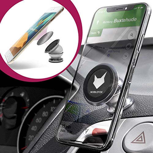 MOBILEFOX Universal KFZ Auto Magnet Handy Kugelkopf Halter Smartphone Armaturenbrett Halterung von MOBILEFOX