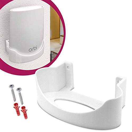 Mobilefox Wandhalterung passend für Netgear Orbi RBK40 und RBS40 Router Satelliten Halter von Mobilefox