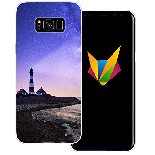Mobilefox dessana Leuchttürme transparente Silikon TPU Schutzhülle 0,7mm dünne Handy Soft Case passend für Samsung Galaxy S8 Leuchtturm Lila Himmel Mobilefox dessana Leuchttürme transparente Silikon TPU Schutzhülle 0,7mm dünne Handy Soft Case passend für Samsung Galaxy S8 Leuchtturm Lila Himmel von Mobilefox