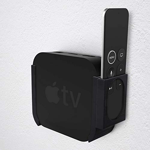 Wand Halterung für Apple TV HD und 4K mit Remote Fernbedienungshalterung von MOBILEFOX