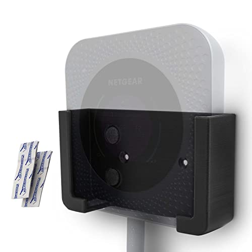 Wandhalterung Router Halter Schwarz mit Filzeinlage für Netgear Nighthawk M1 M2 M5 MR1100 MR5200 Halterung von MOBILEFOX