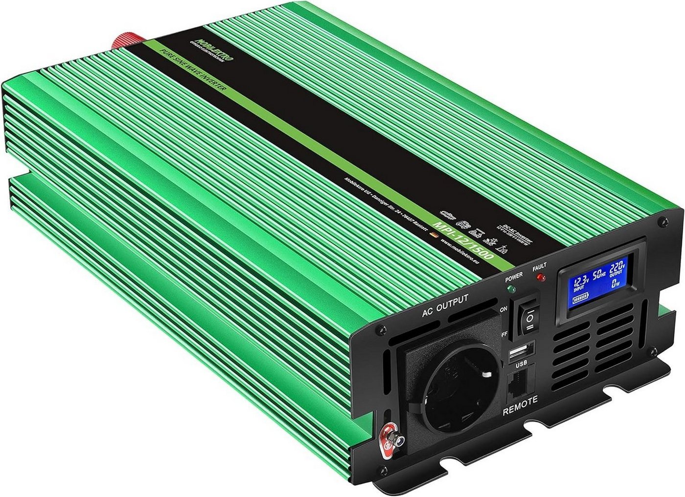 MOBILEKTRO Spannungswandler MPI-Serie, Reiner Sinus Wechselrichter, von 300W bis zu 3000W, 12V DC - 230V AC MOBILEKTRO Spannungswandler MPI-Serie, Reiner Sinus Wechselrichter, von 300W bis zu 3000W, 12V DC - 230V AC von MOBILEKTRO