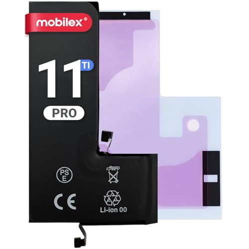 MOBILEX® Akku für iPhone 11 Pro, 3046 mAh, OEM, interner Ersatz mit Aufkleber, TI-Chip, Originalkapazität von MOBILEX