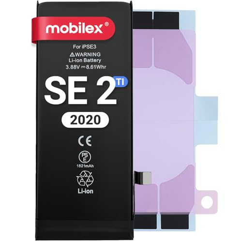 MOBILEX® Akku für iPhone SE 2 (2020), 1821 mAh, OEM, interner Ersatz mit Aufkleber, TI-Chip, Originalkapazität von MOBILEX