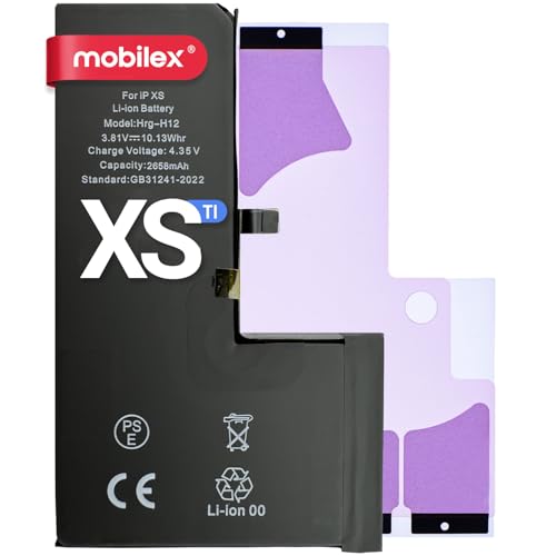 MOBILEX® Akku für iPhone XS, 2685 mAh, OEM, interner Ersatz mit Aufkleber, TI-Chip, Originalkapazität von MOBILEX