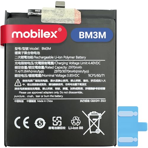 MOBILEX® Interner Akku für Xiaomi Mi 9 SE (BM3M) Ersatz | 2970 mAh – OEM | Originalkapazität von MOBILEX