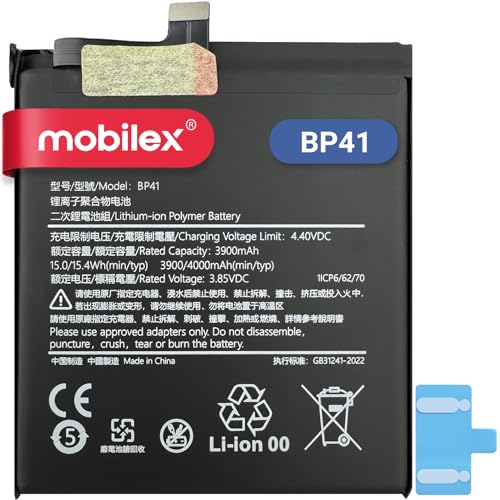 MOBILEX® Akku BP41 für Xiaomi Mi 9T / Redmi K20 / K20 Pro, interner Ersatz, 4000 mAh, OEM, Originalkapazität von MOBILEX