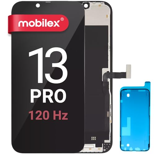 MOBILEX® LCD-Display für iPhone 13 Pro | Incell FHD (120 Hz) COF | Touchscreen | Face ID | True Tone | komplett mit Rahmen von MOBILEX