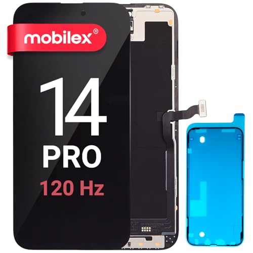 MOBILEX® LCD-Display für iPhone 14 Pro | Incell FHD (120 Hz) COF | Touchscreen | Face ID | True Tone | komplett mit Rahmen von MOBILEX