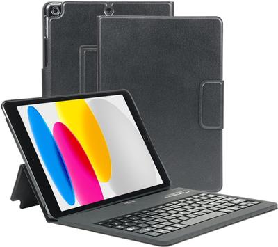Mobilis Origine - Tastatur und Foliohülle (Folio Schutzhülle) - kabellos - Bluetooth - AZERTY - Französisch - Schwarz Tastatur, Schwarz Gehäuse - für Apple 10.9-inch iPad (10. Generation) (048054) von MOBILIS