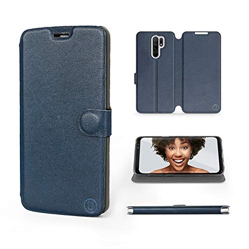 MOBIWEAR | Echt Lederhülle | Kompatibel mit Xiaomi Redmi 9, Made in EU handyhülle, Slim Leather Case, Premium Flip Schutzhülle, Transparent TPU Silicon, Book Style, Tasche - Blaues Leder MOBIWEAR | Echt Lederhülle | Kompatibel mit Xiaomi Redmi 9, Made in EU handyhülle, Slim Leather Case, Premium Flip Schutzhülle, Transparent TPU Silicon, Book Style, Tasche - Blaues Leder von MOBIWEAR