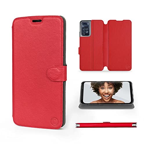 MOBIWEAR | Echt Lederhülle | Kompatibel mit Xiaomi Redmi Note 11 Pro 5G, Made in EU handyhülle, Slim Leather Case, Premium Flip Schutzhülle, Transparent TPU Silicon, Book Style, Tasche - Rotes Leder MOBIWEAR | Echt Lederhülle | Kompatibel mit Xiaomi Redmi Note 11 Pro 5G, Made in EU handyhülle, Slim Leather Case, Premium Flip Schutzhülle, Transparent TPU Silicon, Book Style, Tasche - Rotes Leder von MOBIWEAR