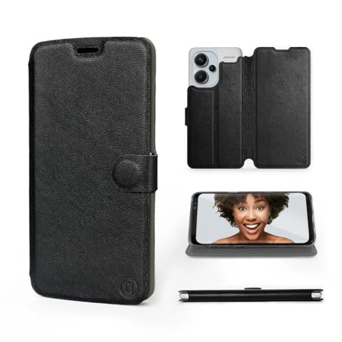 MOBIWEAR | Echt Lederhülle | Kompatibel mit Xiaomi Redmi Note 13 Pro Plus, Made in EU handyhülle, Slim Leather Case, Premium Flip Schutzhülle, Transparent TPU Silicon, Book Style, Tasche - Black Leath MOBIWEAR | Echt Lederhülle | Kompatibel mit Xiaomi Redmi Note 13 Pro Plus, Made in EU handyhülle, Slim Leather Case, Premium Flip Schutzhülle, Transparent TPU Silicon, Book Style, Tasche - Black Leath von MOBIWEAR