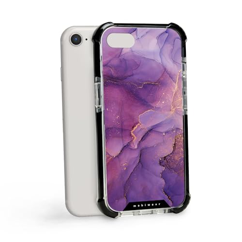MOBIWEAR | Elite Bumper | Kompatibel mit Apple iPhone SE 2020, Made in EU handyhülle, Premium Schutzhülle, Transparent TPU Silicon, Hülle, kompatibel mit MagSafe - D020D von MOBIWEAR