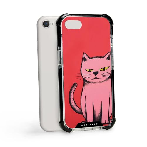 MOBIWEAR | Elite Bumper | Kompatibel mit Apple iPhone SE 2020, Made in EU handyhülle, Premium Schutzhülle, Transparent TPU Silicon, Hülle, kompatibel mit MagSafe - D026D von MOBIWEAR