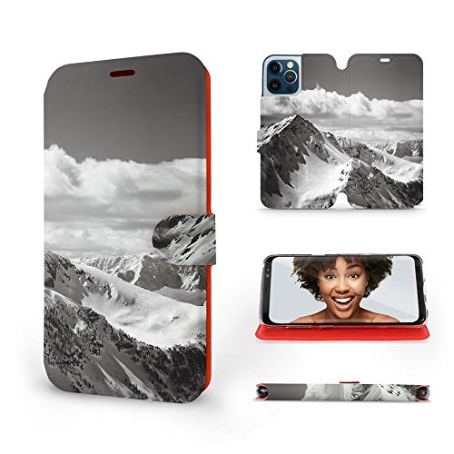 MOBIWEAR | Slim FLIP Case | Kompatibel mit Apple iPhone 12 Pro Max, Made in EU handyhülle, Premium Schutzhülle, Transparent TPU Silicon, Book Style Hülle, Tasche - Berggipfel MOBIWEAR | Slim FLIP Case | Kompatibel mit Apple iPhone 12 Pro Max, Made in EU handyhülle, Premium Schutzhülle, Transparent TPU Silicon, Book Style Hülle, Tasche - Berggipfel von MOBIWEAR
