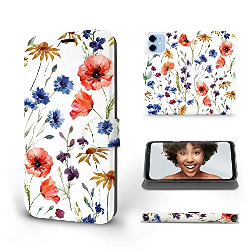 MOBIWEAR | Slim FLIP Case | Kompatibel mit Apple iPhone 12 mini, Made in EU handyhülle, Premium Schutzhülle, Transparent TPU Silicon, Book Style Hülle, Tasche - Feldblumen MOBIWEAR | Slim FLIP Case | Kompatibel mit Apple iPhone 12 mini, Made in EU handyhülle, Premium Schutzhülle, Transparent TPU Silicon, Book Style Hülle, Tasche - Feldblumen von MOBIWEAR