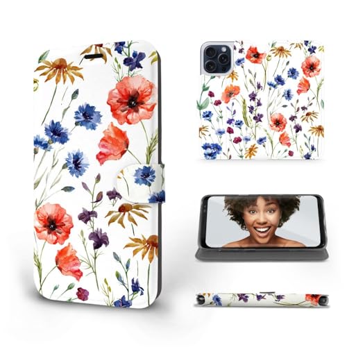 MOBIWEAR | Slim FLIP Case | Kompatibel mit Apple iPhone 15 Pro Max, Made in EU handyhülle, Premium Schutzhülle, Transparent TPU Silicon, Book Style Hülle, Tasche - Feldblumen MOBIWEAR | Slim FLIP Case | Kompatibel mit Apple iPhone 15 Pro Max, Made in EU handyhülle, Premium Schutzhülle, Transparent TPU Silicon, Book Style Hülle, Tasche - Feldblumen von MOBIWEAR