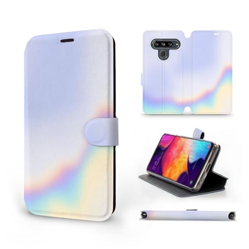 MOBIWEAR | Slim FLIP Case | Kompatibel mit LG G8s ThinQ, Made in EU handyhülle, Premium Schutzhülle, Transparent TPU Silicon, Book Style Hülle, Tasche - VP64S von MOBIWEAR