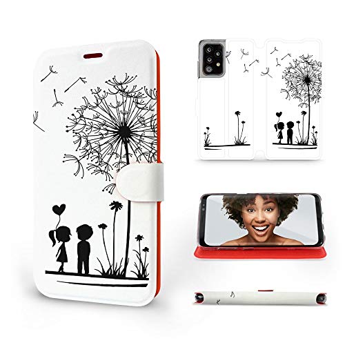 MOBIWEAR | Slim FLIP Case | Kompatibel mit Samsung Galaxy A52, Made in EU handyhülle, Premium Schutzhülle, Transparent TPU Silicon, Book Style Hülle, Tasche - Pusteblume MOBIWEAR | Slim FLIP Case | Kompatibel mit Samsung Galaxy A52, Made in EU handyhülle, Premium Schutzhülle, Transparent TPU Silicon, Book Style Hülle, Tasche - Pusteblume von MOBIWEAR