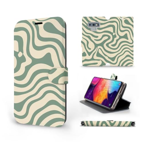 MOBIWEAR | Slim FLIP Case | Kompatibel mit Samsung Galaxy Note 9, Made in EU handyhülle, Premium Schutzhülle, Transparent TPU Silicon, Book Style Hülle, Tasche - VA57S von MOBIWEAR