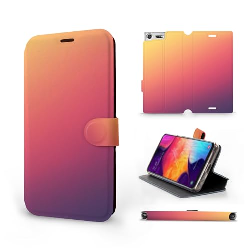 MOBIWEAR | Slim FLIP Case | Kompatibel mit Sony Xperia XZ Premium, Made in EU handyhülle, Premium Schutzhülle, Transparent TPU Silicon, Book Style Hülle, Tasche - VP66S von MOBIWEAR