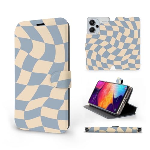 MOBIWEAR | Slim FLIP Case | Kompatibel mit Xiaomi Redmi Note 13 Pro Plus, Made in EU handyhülle, Premium Schutzhülle, Transparent TPU Silicon, Book Style Hülle, Tasche - VA59S von MOBIWEAR