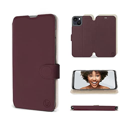 MOBIWEAR | Soft Touch CASE | Kompatibel mit Apple iPhone 13, Made in EU handyhülle, Premium Schutzhülle, Transparent TPU Silicon, Book Style Hülle, Tasche - Mattes Bordeaux mit platinem Mitte MOBIWEAR | Soft Touch CASE | Kompatibel mit Apple iPhone 13, Made in EU handyhülle, Premium Schutzhülle, Transparent TPU Silicon, Book Style Hülle, Tasche - Mattes Bordeaux mit platinem Mitte von MOBIWEAR