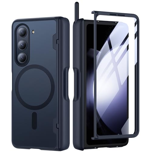 MOBOSI Hülle für Samsung Galaxy Z Fold 4,Kompatibel mit Magsafe, Handyhülle mit S Pen Slot & Bildschirmschutz für die Vorderseite, Robuste Magnetische Ganzkörper-Telefonhülle für Z Fold4, Schwarz MOBOSI Hülle für Samsung Galaxy Z Fold 4,Kompatibel mit Magsafe, Handyhülle mit S Pen Slot & Bildschirmschutz für die Vorderseite, Robuste Magnetische Ganzkörper-Telefonhülle für Z Fold4, Schwarz von MOBOSI