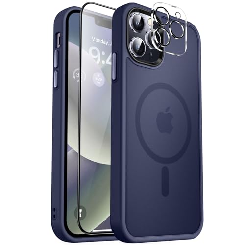 MOCCA Starke magnetische Schutzhülle für iPhone 12 Pro Max, kompatibel mit Magsafe, Glas-Displayschutzfolie und Kameralinsenschutz, schlanke, dünne, stoßfeste Schutzhülle für iPhone 12 Pro Max 6,7 MOCCA Starke magnetische Schutzhülle für iPhone 12 Pro Max, kompatibel mit Magsafe, Glas-Displayschutzfolie und Kameralinsenschutz, schlanke, dünne, stoßfeste Schutzhülle für iPhone 12 Pro Max 6,7 von MOCCA