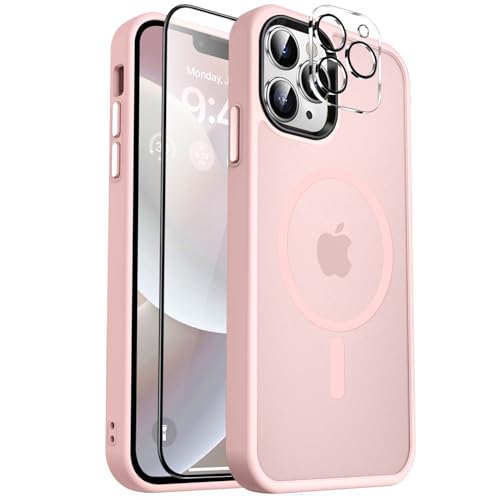 MOCCA Starke magnetische Schutzhülle für iPhone 12 Pro Max, kompatibel mit Magsafe, Glas-Displayschutzfolie und Kameralinsenschutz, schlanke, dünne, stoßfeste Schutzhülle für iPhone 12 Pro Max 6,7 MOCCA Starke magnetische Schutzhülle für iPhone 12 Pro Max, kompatibel mit Magsafe, Glas-Displayschutzfolie und Kameralinsenschutz, schlanke, dünne, stoßfeste Schutzhülle für iPhone 12 Pro Max 6,7 von MOCCA