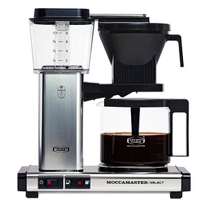 MOCCAMASTER KBG Select poliert Kaffeemaschine silber, 4-10 Tassen von MOCCAMASTER