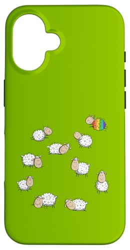 Buntes Regenbogen Schaf I Schaf Team I Statement Fun Hülle für iPhone 16 von MODARTIS