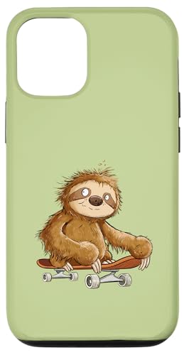 Drolliges Skateboarder Faultier Skater Cartoon Skateboard Hülle für iPhone 12/12 Pro Drolliges Skateboarder Faultier Skater Cartoon Skateboard Hülle für iPhone 12/12 Pro von MODARTIS