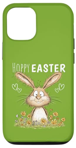 Hoppy Easter Hase Osterhase Cartoon Blumen Frühling Ostern Hülle für iPhone 12/12 Pro Hoppy Easter Hase Osterhase Cartoon Blumen Frühling Ostern Hülle für iPhone 12/12 Pro von MODARTIS