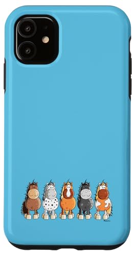 Hülle für iPhone 11 Drolliges Pferde Team Funny Horses Cartoon Pferd Pony Fun Hülle für iPhone 11 Drolliges Pferde Team Funny Horses Cartoon Pferd Pony Fun von MODARTIS