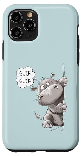 Hülle für iPhone 11 Pro Guck Guck Nilpferd Für Wildtier Flusspferd Liebhaber Fun Hülle für iPhone 11 Pro Guck Guck Nilpferd Für Wildtier Flusspferd Liebhaber Fun von MODARTIS