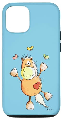 Hülle für iPhone 14 Lustiges Pferd Mit Schmetterlingen Pferde Fan Hülle für iPhone 14 Lustiges Pferd Mit Schmetterlingen Pferde Fan von MODARTIS