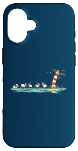 Hülle für iPhone 16 Leuchtturm Meer Und Schafe Maritim Möwe Nordsee Urlaub Hülle für iPhone 16 Leuchtturm Meer Und Schafe Maritim Möwe Nordsee Urlaub von MODARTIS