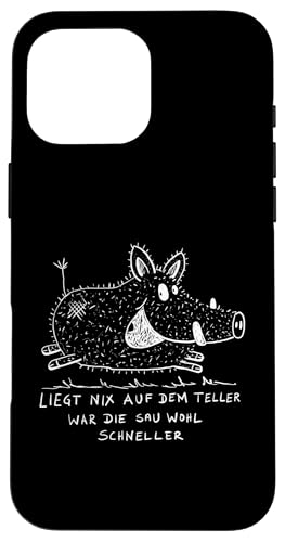 Hülle für iPhone 16 Pro Max Wildschwein Spruch I Treibjagd Wildsau I Jäger Fun Hülle für iPhone 16 Pro Max Wildschwein Spruch I Treibjagd Wildsau I Jäger Fun von MODARTIS